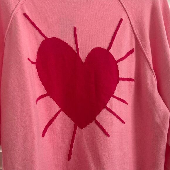 Kerri Rosenthal “Radiant Heart” Knit Sweater – Pink & Red Lovecore Cozy Medium - Picture 5 of 7